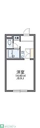 レオパレスエース2 1Kの間取図画像