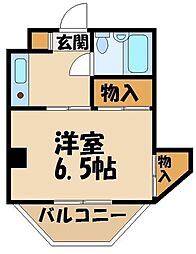 21オギサカ志村坂上 1Kの間取図画像