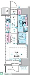 GENOVIA西川口III 1Kの間取図画像