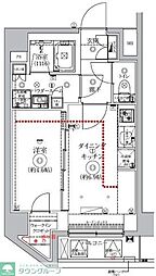 GENOVIA北池袋skygarden 1DKの間取図画像