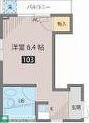 フランスコーポ ワンルームの間取図画像