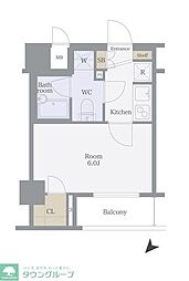 エクシム西巣鴨 1Kの間取図画像