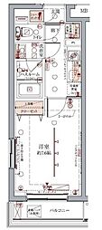 CREVISTA板橋志村 1Kの間取図画像