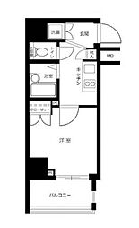 スパシエエル・ヴィエント・アース板橋タワー 1Kの間取図画像