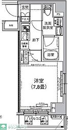 アイル赤羽サウス 1Kの間取図画像
