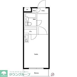 TOP成増No.1 ワンルームの間取図画像