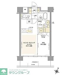 コムレジ赤羽 1LDKの間取図画像