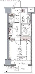 CREVISTA板橋本町 1Kの間取図画像