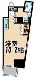 エスティメゾン板橋C6 ワンルームの間取図画像