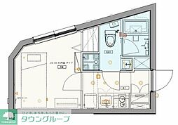 crostone大山 1Kの間取図画像