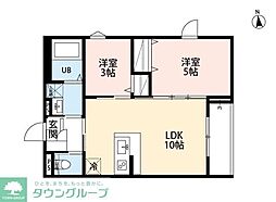 robot home 西台(ロボットホーム ニシダイ) 2LDKの間取図画像