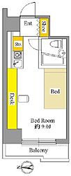 アレックス日乃本 ワンルームの間取図画像