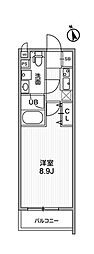 AlphaPrime新高島平 1Kの間取図画像