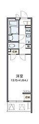 クレイノリバーシティ 1Kの間取図画像