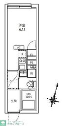 MAXIV CITY板橋区役所前 ワンルームの間取図画像