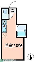 アペックス・田端 ワンルームの間取図画像