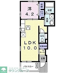 T.ソネット1 1LDKの間取図画像