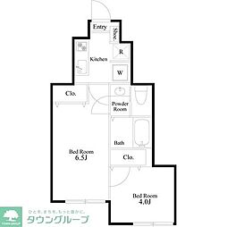 フォンス大船 2Kの間取図画像
