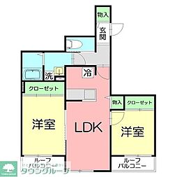 grandlief 2LDKの間取図画像