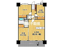 エバーライフリオ筑紫野 3LDKの間取図画像