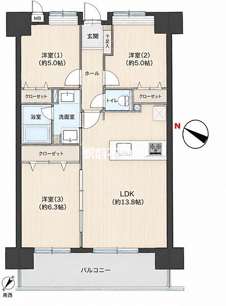 間取りを拡大表示