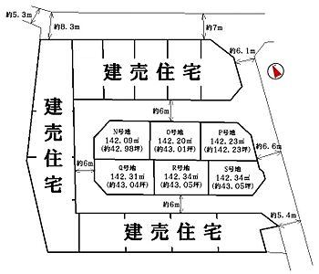 区画図:建築条件なし♪ 区画図:建築条件なし♪