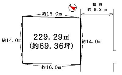 区画図:建築条件なし♪ 区画図:建築条件なし♪