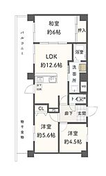 間取図画像 2SLDK
