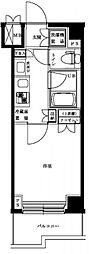 ルーブル川崎中丸子 1Kの間取図画像