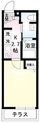 L'OISEAUBLEU 1Kの間取図画像