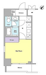 Dormouse和 1Kの間取図画像