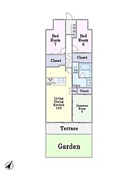 ガーデンゲート千葉ニュータウン中央EAST 3LDKの間取図画像