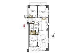 ライオンズガーデン千葉東 3LDKの間取図画像