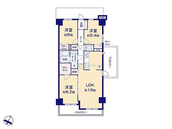 間取りを拡大表示