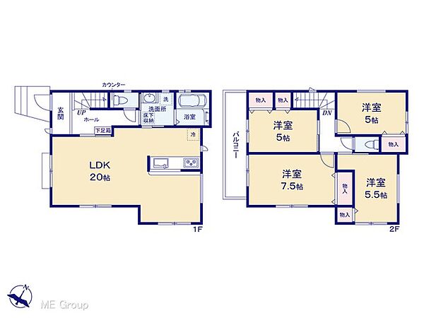 間取りを拡大表示