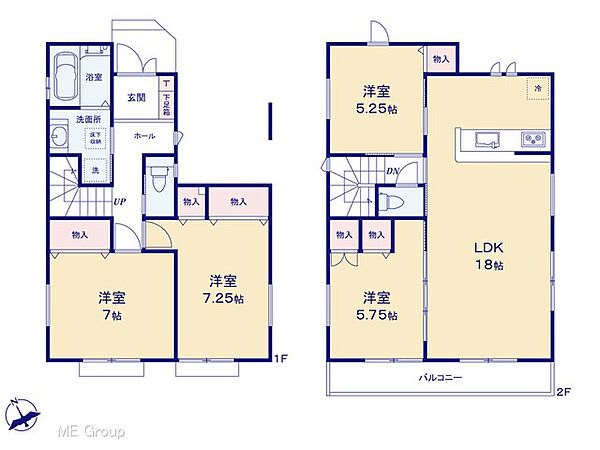間取りを拡大表示