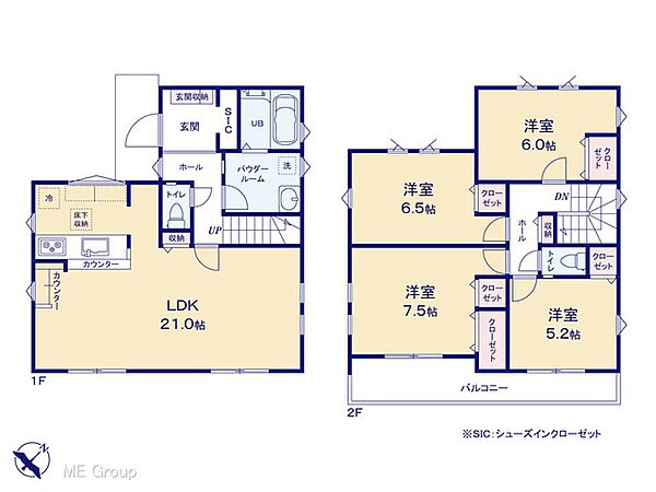 間取りを拡大表示
