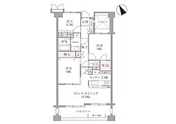 サンヴェール上永谷 3LDKの間取図画像