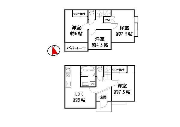 間取りを拡大表示