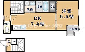 グランドソレイユ森河内  ｜ 大阪府東大阪市森河内西2丁目（賃貸アパート1DK・2階・38.68㎡） その2