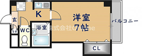 EAST RESIDENCE NAGATA ｜大阪府東大阪市楠根1丁目(賃貸マンション1K・3階・22.00㎡)の写真 その2