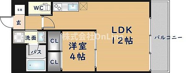 プレジオ八戸ノ里 ｜大阪府東大阪市下小阪5丁目(賃貸マンション1LDK・6階・39.29㎡)の写真 その2