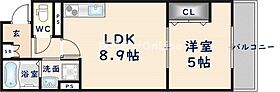 アート北巽  ｜ 大阪府大阪市生野区巽北3丁目（賃貸アパート1LDK・2階・32.37㎡） その2