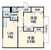 カーサ・ジュネスC  ｜ 大阪府東大阪市角田2丁目（賃貸アパート2LDK・2階・51.40㎡） その2