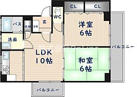 ハイツしずか  ｜ 大阪府東大阪市友井5丁目（賃貸マンション2LDK・4階・48.00㎡） その2