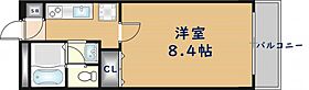 エントピア西堤 C  ｜ 大阪府東大阪市西堤楠町3丁目（賃貸アパート1K・2階・26.88㎡） その2