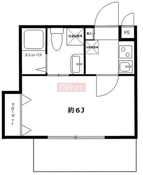 プラティーク池尻大橋 101｜東京都世田谷区池尻３丁目(賃貸マンション1K・地下1階・19.98㎡)の写真 その2