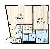 Ｆｕｌｌｅａ若林 204 ｜ 東京都世田谷区若林３丁目31-3（賃貸マンション2K・2階・28.17㎡） その2