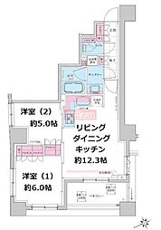 間取図画像 2LDK