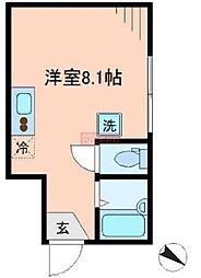 ポモドーロ三軒茶屋 ワンルームの間取図画像